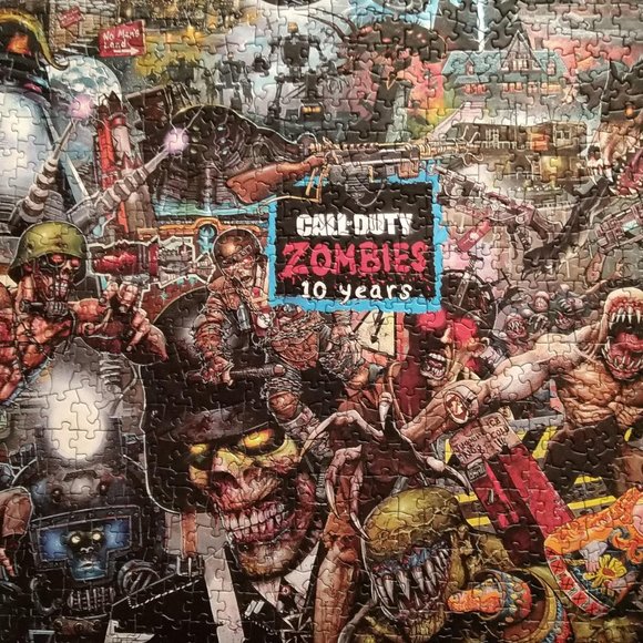 Call of Duty Zombies 1000 Piece Jigsaw Puzzle 10 Year Anniversary UNOPEN BOX. - Picture 3 of 3